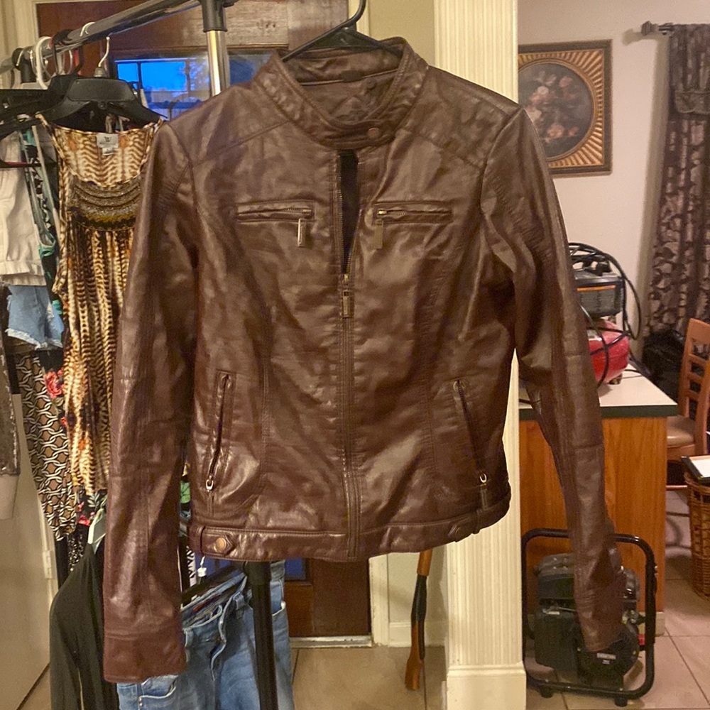 Brown leather Jacket